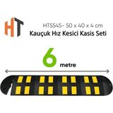 Kauçuk Hız Kesici Kasis Seti 50 x 40 x 4 cm - Eko - 6 Metre