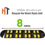 Kauçuk Hız Kesici Kasis Seti 50 x 40 x 4 cm - Eko - 8 Metre