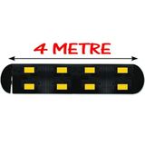 Kauçuk Kasis Trafik Yol Kasisi Hız Kesici Kauçuk Şaseli Kasis 4 Metre (50X40 Cm)