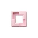Kauçuk Köşe Koruyucu, Pembe, 4 Adet - 10 x 10 cm - Renkli