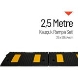 Kauçuk Rampa, Otopark Rampası, Kaldırım Rampası 25 x 50 x 4 cm 2,5 Metre