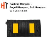 Kauçuk Rampa, Otopark Rampası, Kaldırım Rampası 50 x 25 x 4,5 cm