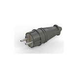 Kauçuk Topraklı Erkek Fiş 4001 | 16A 220-230V | 2p+Topraklı | Sanayi Tipi Dayanıklı Fiş | Yer