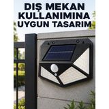 Kaufhier Bahçe Balkon Garaj ve Girişler Için Güneş Enerjili Hareket Sensörlü LED Duvar Lambası
