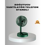 Kaufhier Şarjlı Katlanabilir Mini Fan – 3 Kademe Hız Ayarı, Taşınabilir Tasarım