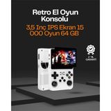 Kaufhier Taşınabilir Retro Oyun Konsolu – 15.000 Oyun, 64 GB Depolama, IPS Ekran