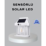 Kaufhier Üç Modlu Güneş Enerjili Duvar Lambası 1800MAH Bataryalı ve Hareket Sensörlü