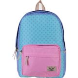 Kaukko 3 Colors Lila-Pembe Pati Desenli Okul Çantası