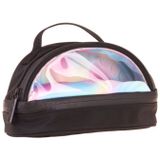 Kaukko Black Rainbow Parlak Kumaş Detaylı (Siyah - Çok Renkli) Kız Çocuk Kalem Çantası/kalemlik - K1858