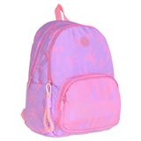 Kaukko Bow Mor Pembe Fiyonk Desenli Okul Çantası K1879