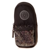 Kaukko Bright Junior Bag Kalem Çantası Taşlı Siyah K2718