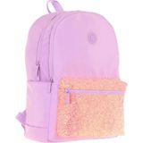 Kaukko Bright Kız Çocuk Taşlı Mor Üç Bölmeli Okul Çantası - K1809 - Mor - Pembe