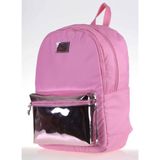 Kaukko Bright Pembe Aynalı Okul Çantası 41x26x18 cm Su Geçirmez Özellikli Kullanım