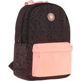 Kaukko Double Colors Üç Bölmeli Kız Çocuk Okul ve Günlük Sırt Çantası - Siyah Pembe - K1836 - Siyah - Pembe