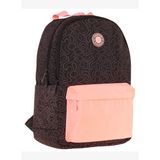Kaukko Double Colors Üç Bölmeli Kız Çocuk Okul Ve Günlük Sırt Çantası - Siyah Pembe - K1836