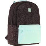 Kaukko Double Colors Üç Bölmeli Kız Çocuk Okul ve Günlük Sırt Çantası - Siyah Turkuaz - K1835 - Siyah - Turkuaz