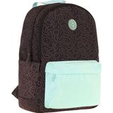 Kaukko Double Colors Üç Bölmeli Kız Çocuk Okul Ve Günlük Sırt Çantası - Siyah Turkuaz - K1835