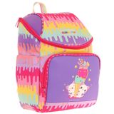 Kaukko İki Bölmeli Ergonomik Kız Çocuk Okul Çantası (Sarı Mor - Dondurma Baskılı) - L5247