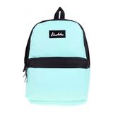Kaukko K1415 Mint Yeşil-Siyah Basic Colors Okul Sırt Çantası