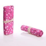 Kaukko K2190 Roll Art Fuşya Çiçekli Kalem Çantası
