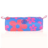 Kaukko K2577 Blue Flowers Triangle Favorite Kalem Çantası