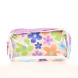 Kaukko K2613 Colorful Flowers Transparent Spring Kalem Çantası
