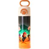 Kaukko Kids 520 ml Aviator Baskılı Siyah Erkek Çocuk Çelik Termos Matara (Çift Içim Kilitli Kapak) - L5427
