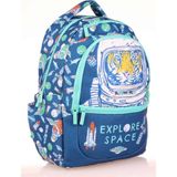Kaukko Kids Astronot Aslan Erkek Çocuk Okul Sırt Çantası - Turkuaz