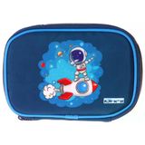 Kaukko Kids Astronot Baskılı Lacivert Erkek Çocuk Organizer Kalem Çantası - Kalemlik - L5375