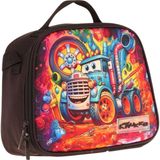 Kaukko Kids Erkek Çocuk Isı Yalıtımlı Okul/piknik Beslenme Çantası (Sevimli Kamyon) L7274 - Siyah - Kırmızı