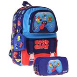 Kaukko Kids Good Game Lacivert - Kırmızı Erkek Çocuk Ilkokul Sırt Çantası ve Kalem Çantası Seti - SETKK-L5389C