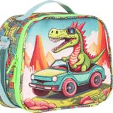 Kaukko Kids Isi Yalitimli Erkek Cocuk Yesil Sevimli Dinazor Beslenme Cantasi