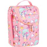 Kaukko Kids Isı Yalıtımlı Kız Çocuk Açık Pembe Unicorn Büyük Beslenme Çantası