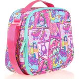 Kaukko Kids Isı Yalıtımlı Kız Çocuk Pembe Yeşil Beslenme Çantası - Pembe - Yeşil