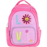 Kaukko Kids Simli Love Desenli Kız Çocuk Dört Bölmeli Okul Çantası - L5211 - Pembe - Mor
