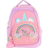 Kaukko Kids Simli Unicorn Desenli Kız Çocuk Dört Bölmeli Okul Çantası - L5212 19 Litre Polyester Mor Pembe - Mor - Pembe