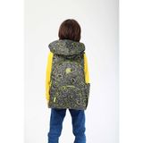 KAUKKO Kids Sırt Çantası Evolution Dinozaur, 17 Litre, 39x30x15 cm, Siyah Yeşil