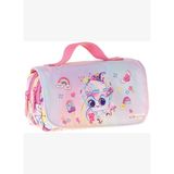Kaukko Kids Taşıma Askılı Kız Çocuk Dondurma Desenli Şık Kalem Çantası (Pembe) - L5285