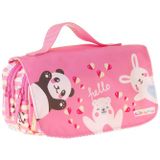 Kaukko Kids Taşıma Askılı Kız Çocuk Hello Baskılı Şık Kalem Çantası (Sarı - Pembe) - L5310