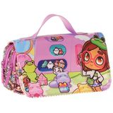 Kaukko Kids Taşıma Askılı Kız Çocuk Nagy Baskılı Şık Kalem Çantası (Pembe) - L5335