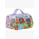 Kaukko Kids Taşıma Askılı Kız Çocuk Toca Life Baskılı Şık Kalem Çantası (Lila - Turkuaz) - L5340