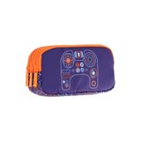 Kaukko Kids Turuncu Lacivert, Oyun, Erkek Çocuk Üç Bölmeli Kalemlik/Kalem Çantası - L8281