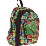 Kaukko Kids Üç Gözlü (Erkek Çocuk) Okul Sırt Çantası (3d Gergedan Detaylı) - L5263 - Siyah - Yeşil
