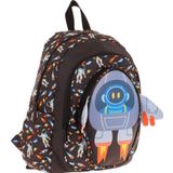 Kaukko Kids Üç Gözlü (Erkek Çocuk) Okul Sırt Çantası (3D Roket Detaylı) - L5264