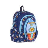 Kaukko Kids Üç Gözlü (Erkek Çocuk) Okul Sırt Çantası (Roket Detaylı) - L5260 - Lacivert