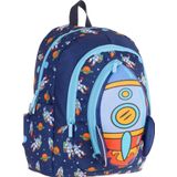 Kaukko Kids Üç Gözlü (Erkek Çocuk) Okul Sırt Çantası (Roket Detaylı) - L5260