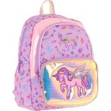 Kaukko Kids Üç Gözlü (Kız Çocuk) Okul Sırt Çantası (Nakışlı Unicorn Desenli) - L5221 - Lila