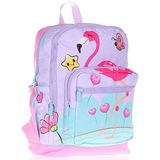 Kaukko Kids&Love İlkokul Kız Çocuk Lila Pembe Flamingo Okul Sırt Çantası