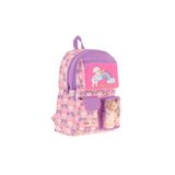 Kaukko Kız Çocuk Peluş Kedili İlkokul Okul Sırt Çantası - Pembe Mor - L5241