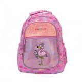 Kaukko L5095 Kids Love Aynalı Taşlı Flamingo İlkokul Çantası